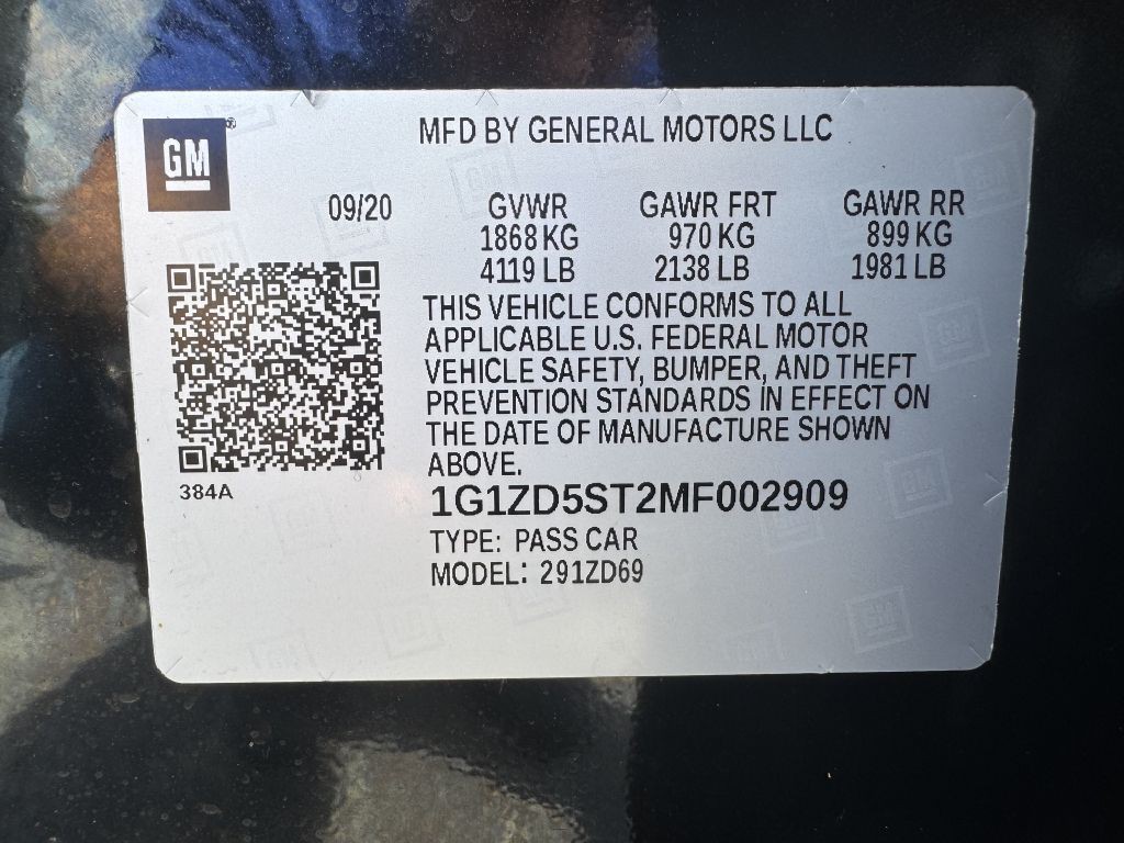 2021 Chevrolet Malibu Image 15