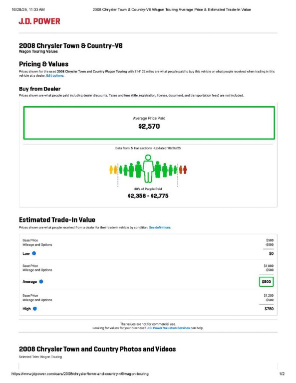 2008 Chrysler Town & Country Image 12