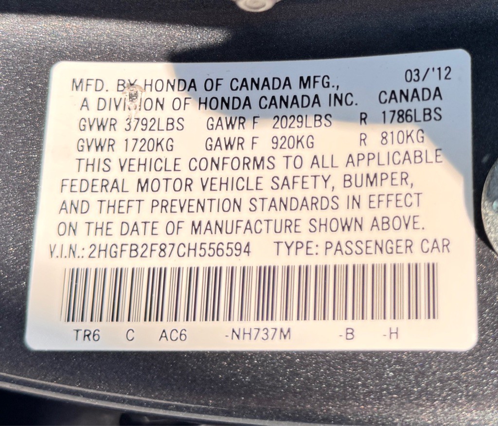 2012 Honda Civic Image 17
