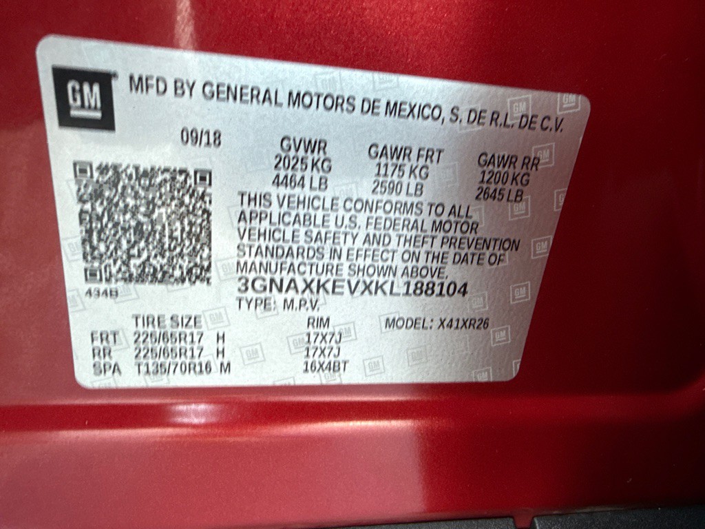 2019 Chevrolet Equinox Image 16