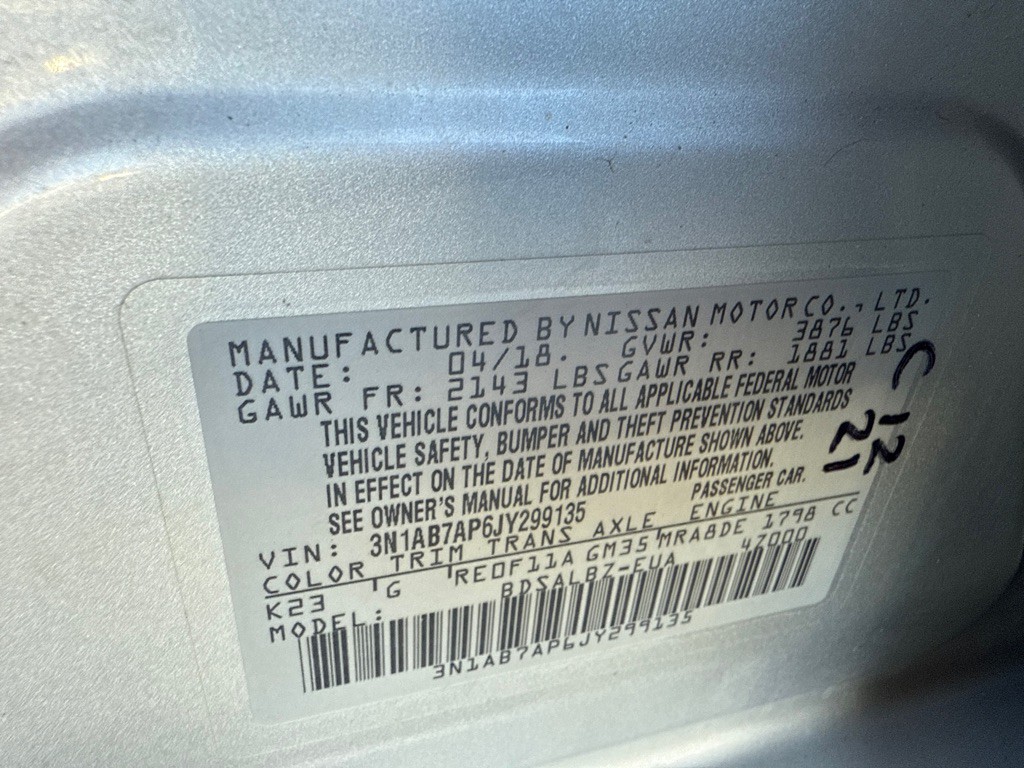 2018 Nissan Sentra Image 16