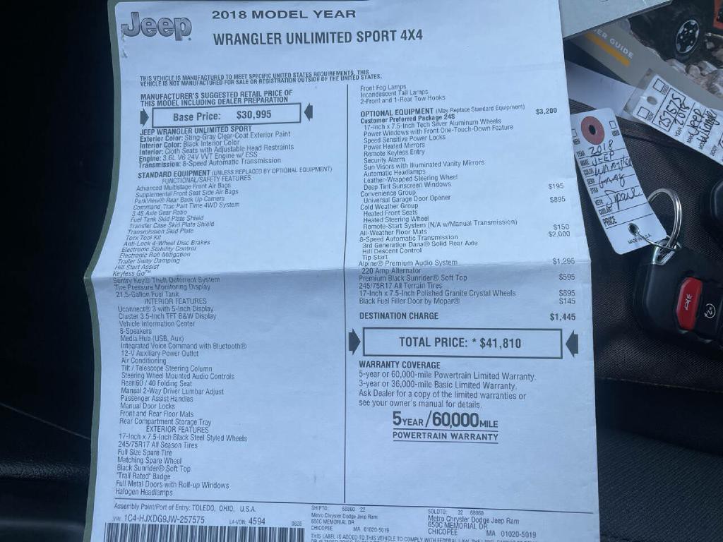 2018 Jeep Wrangler Unlimited Image 35