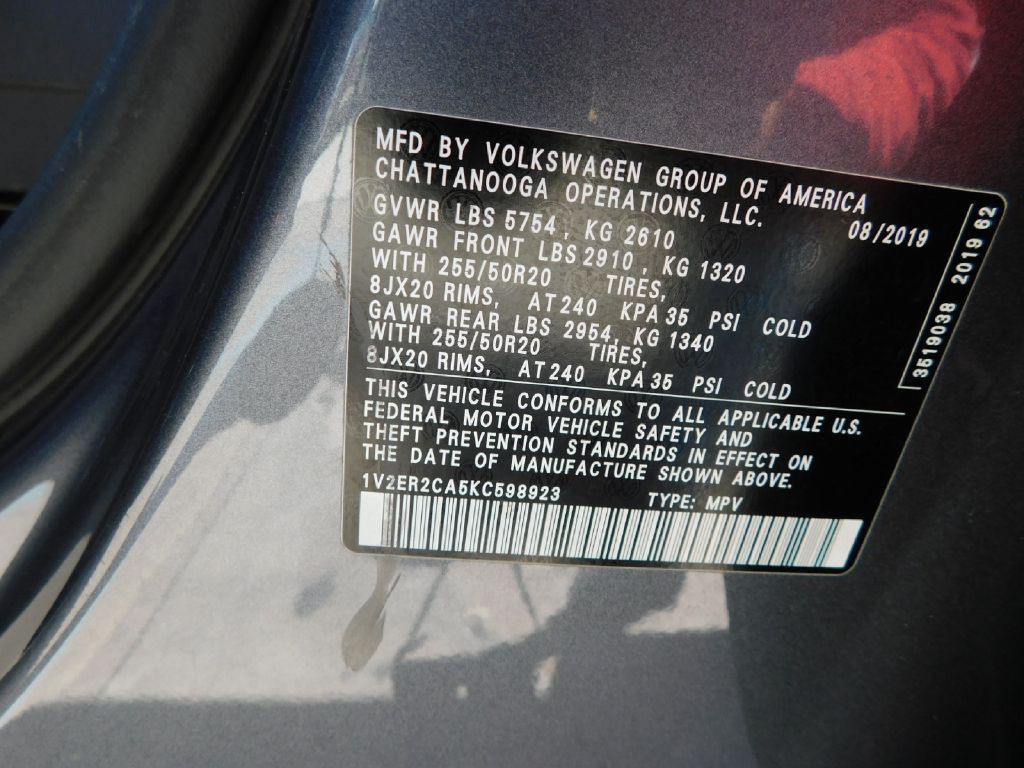 2019 Volkswagen Atlas Image 22