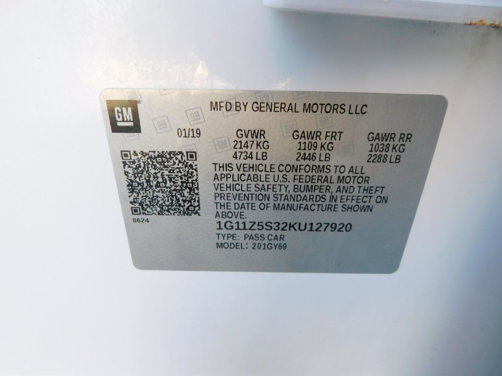 2019 Chevrolet Impala Image 20