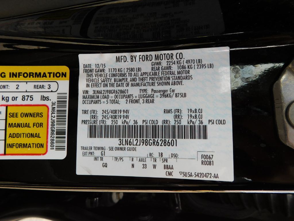 2016 Lincoln MKZ Image 22