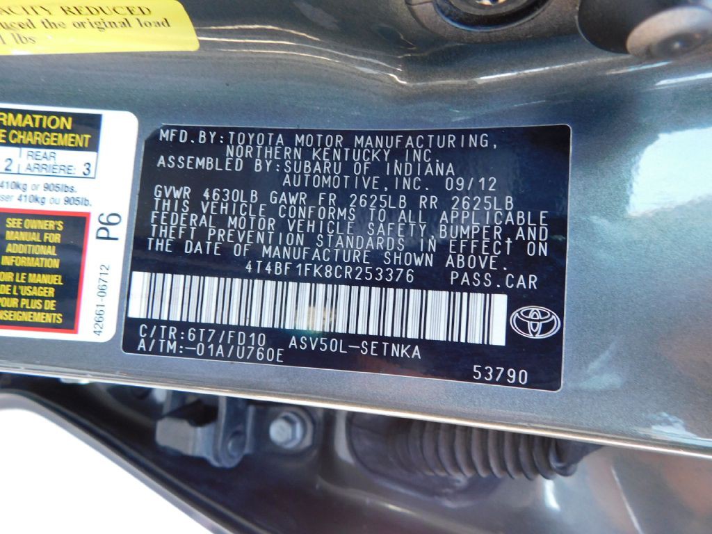 2012 Toyota Camry Image 16