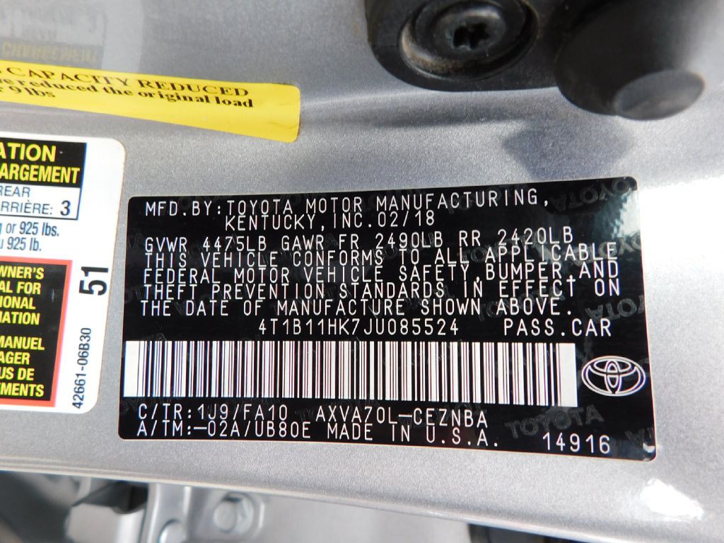 2018 Toyota Camry Image 15