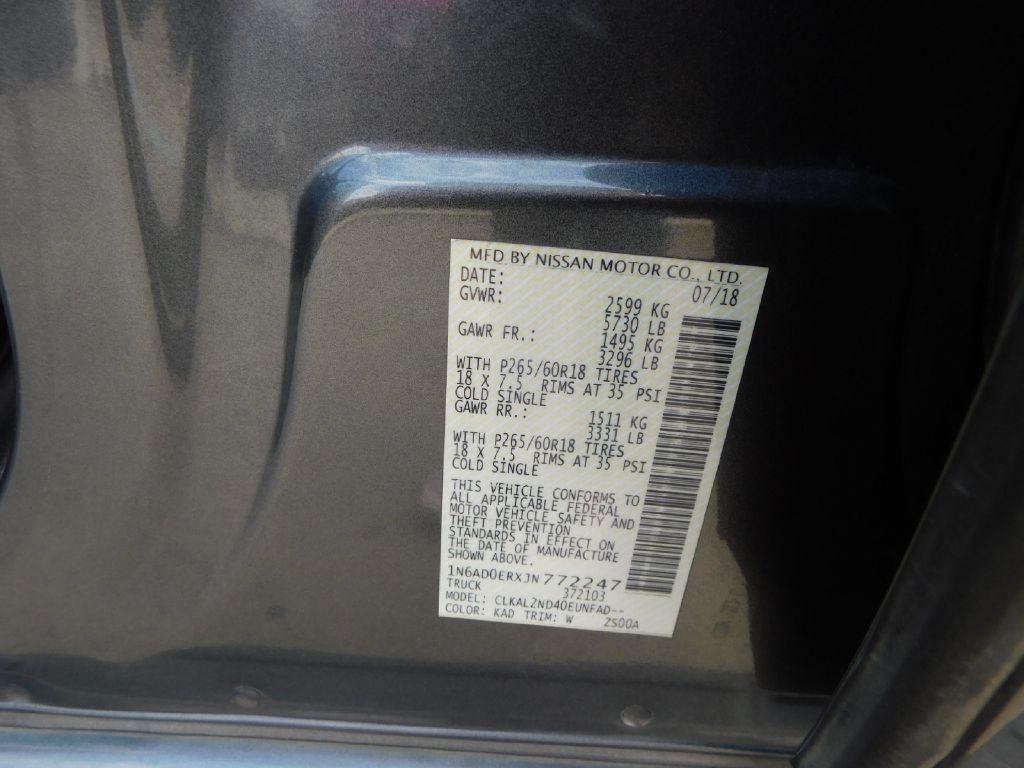 2018 Nissan Frontier Image 17