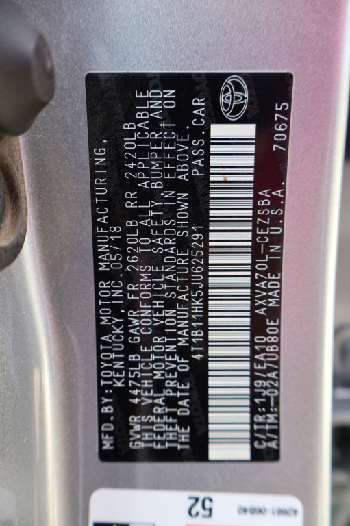 2018 Toyota Camry Image 15