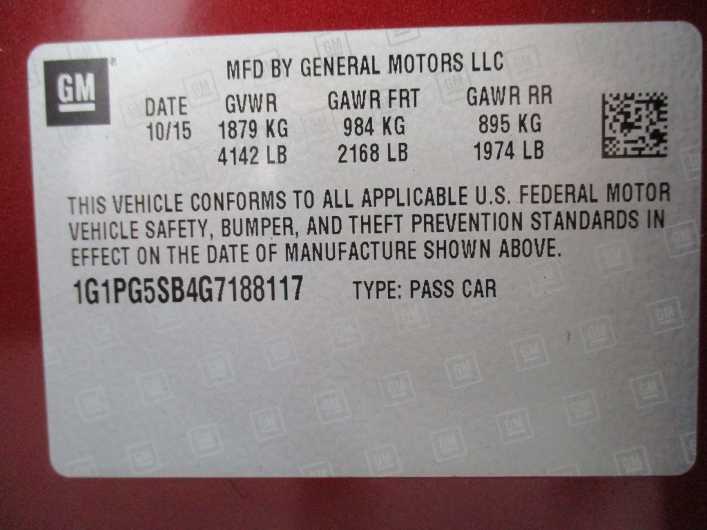 2016 Chevrolet Cruze Image 39