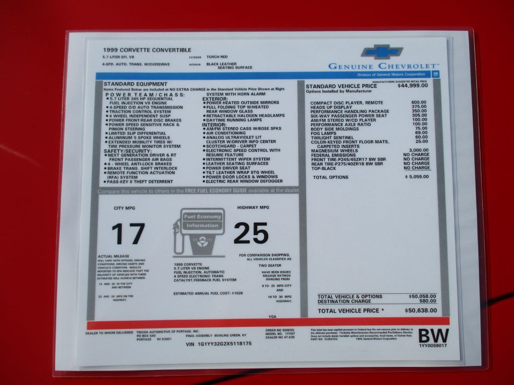 1999 Chevrolet Corvette Image 37