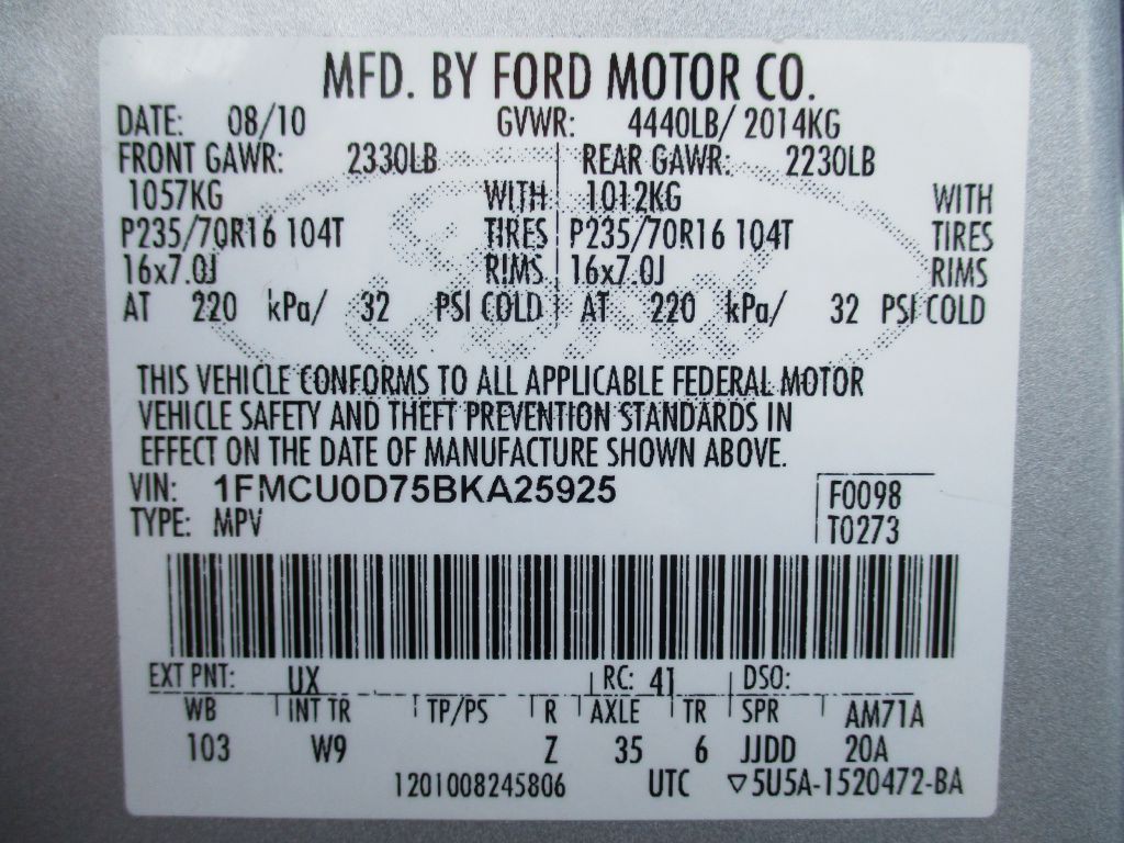 2011 Ford Escape Image 38