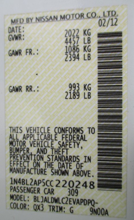 2012 Nissan Altima Image 37