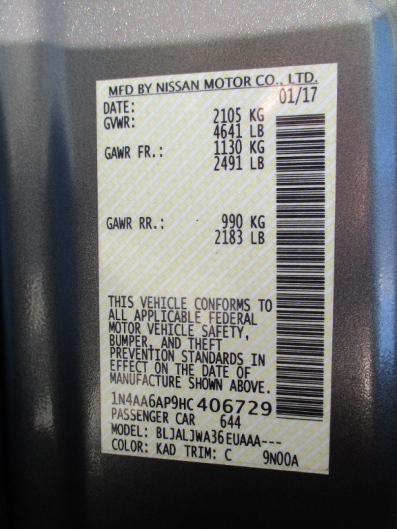 2017 Nissan Maxima Image 38