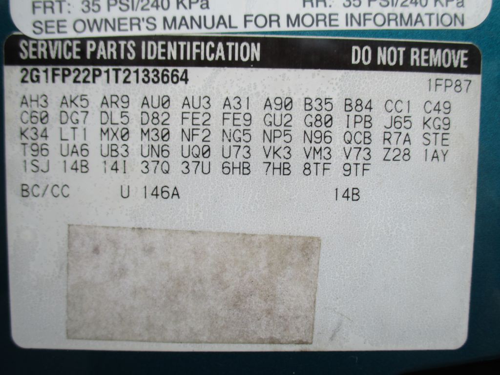 1996 Chevrolet Camaro Image 30