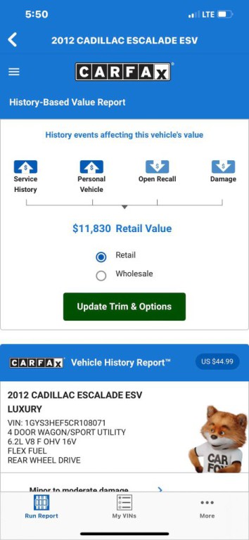 2012 Cadillac Escalade Image 5
