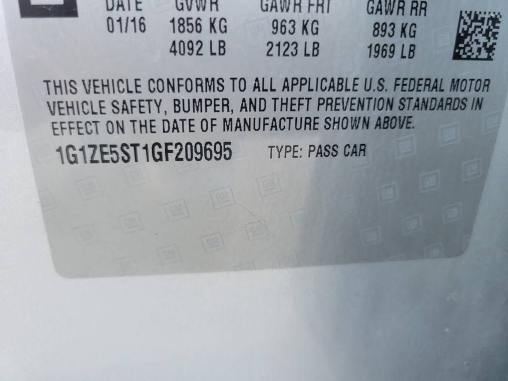 2016 Chevrolet Malibu Image 19