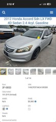 Image for 2012 Honda Accord LX ID: 7048067