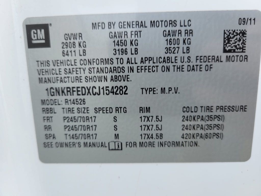 2012 Chevrolet Traverse Image 19