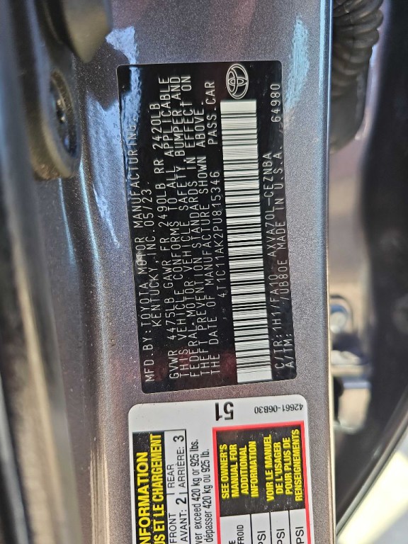 2023 Toyota Camry Image 39