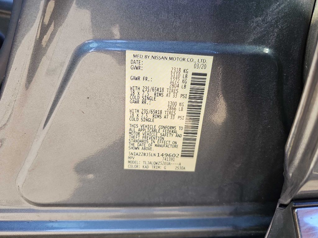 2020 Nissan Murano Image 30