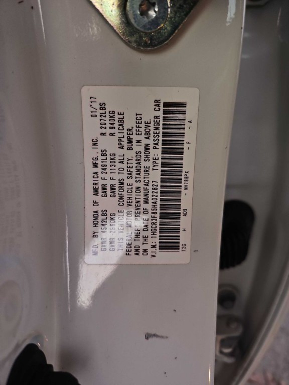 2017 Honda Accord Image 37