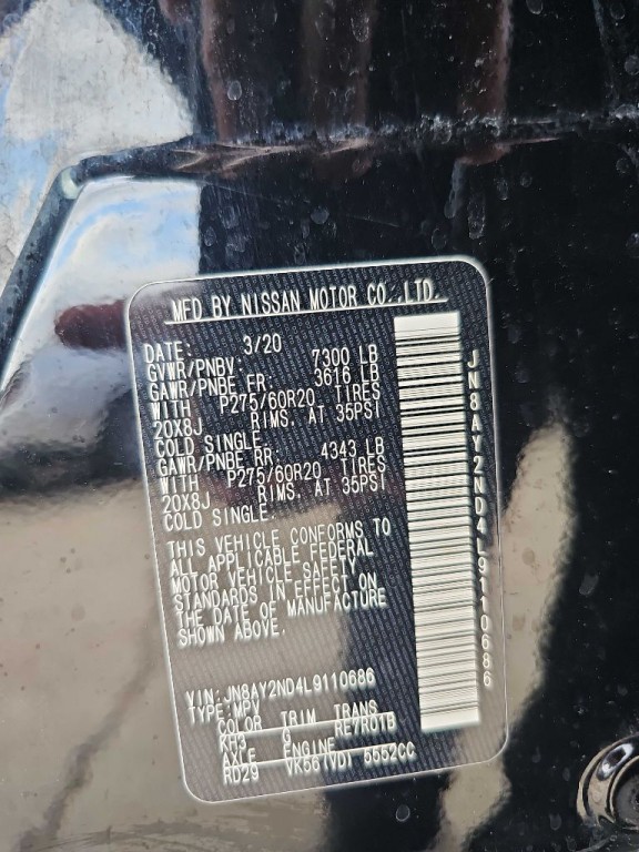 2020 Nissan Armada Image 43