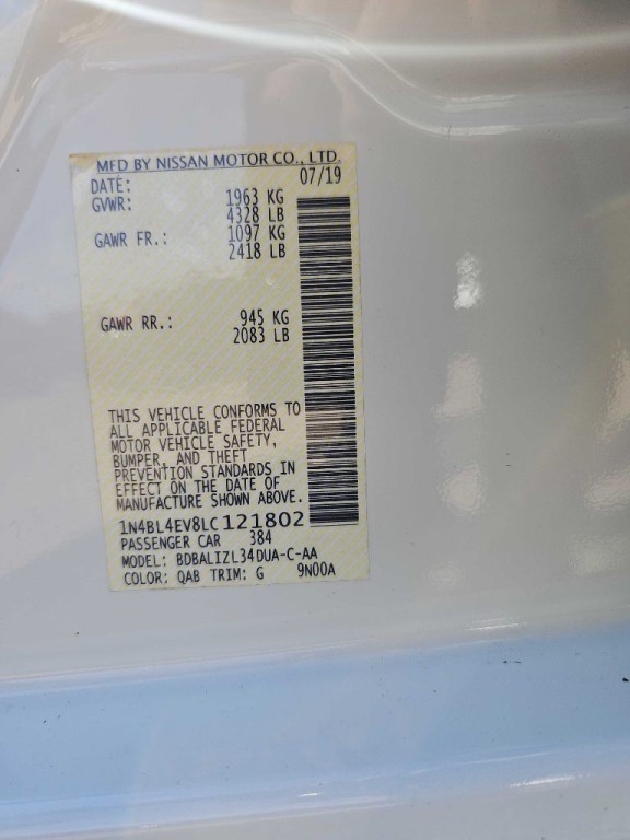 2020 Nissan Altima Image 37