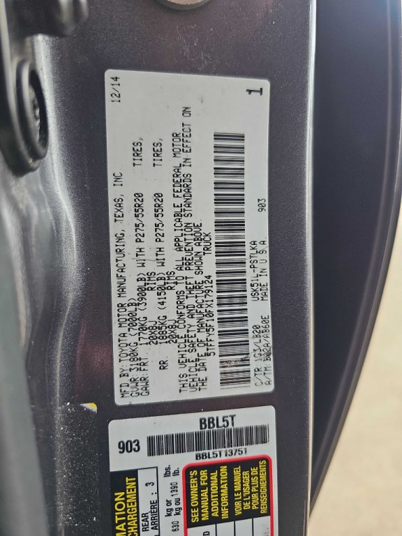 2015 Toyota Tundra Image 40