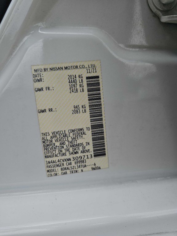 2022 Nissan Altima Image 64