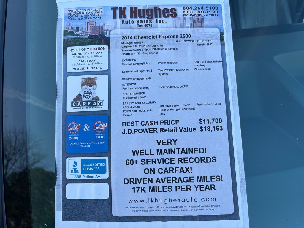 2014 Chevrolet Express Image 19