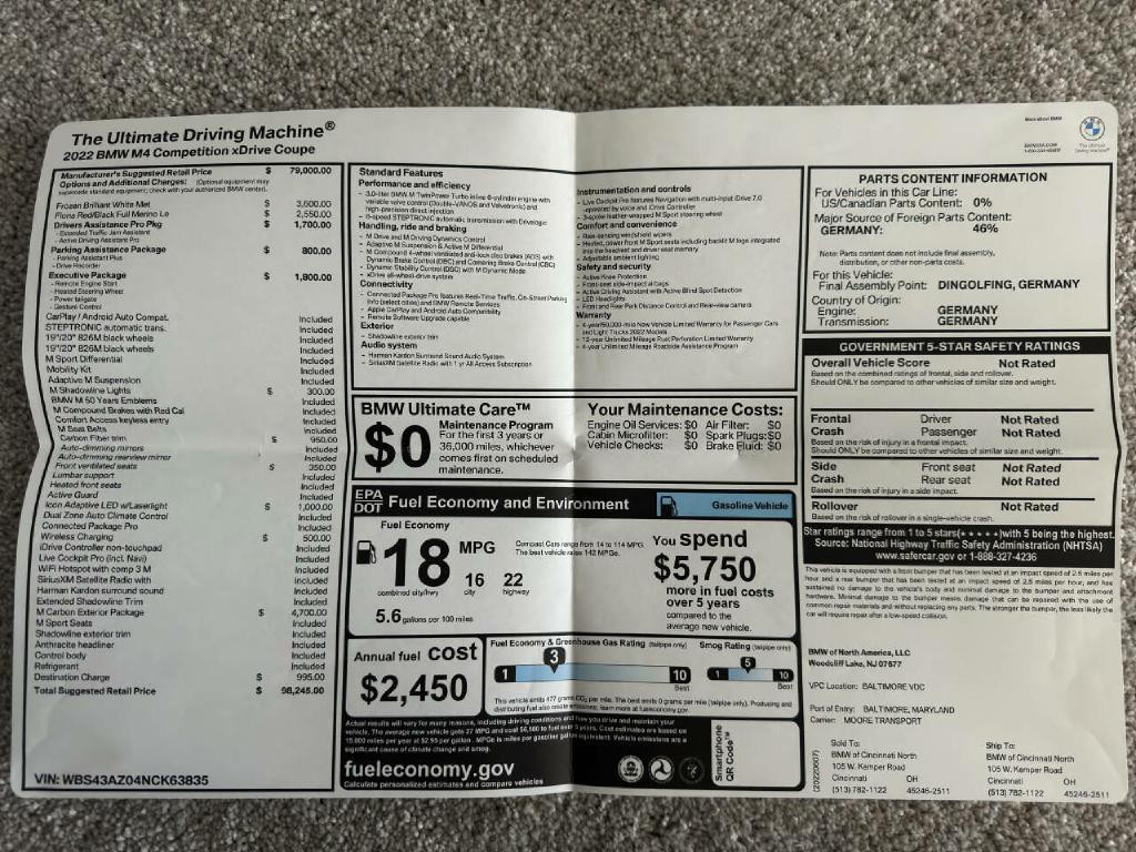 2022 BMW M4 Image 12