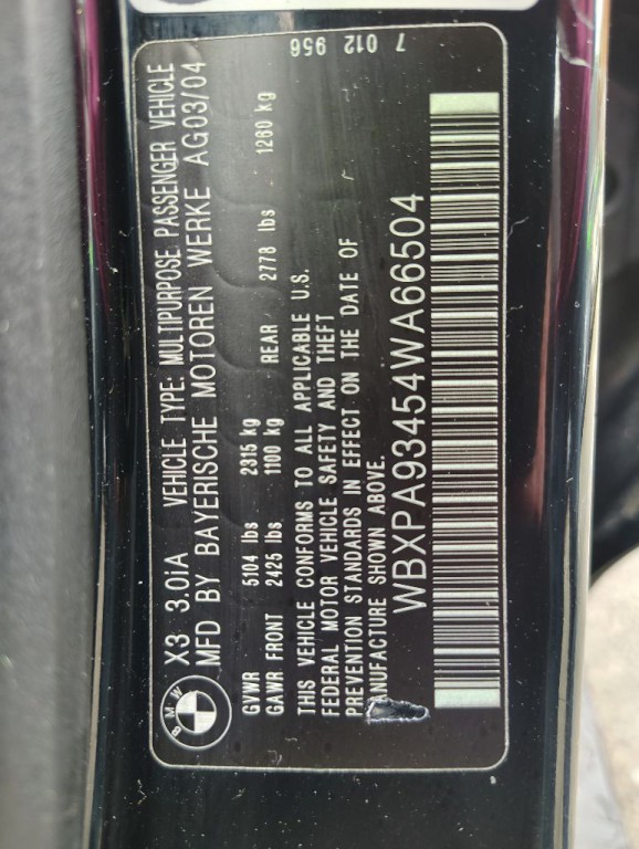 2004 BMW X3 Image 16