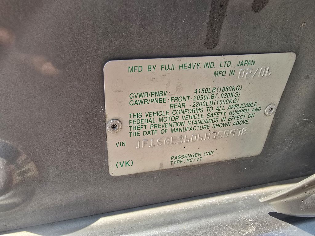 2006 Subaru Forester Image 18
