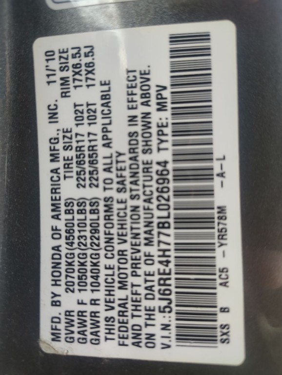 2011 Honda CR-V Image 16