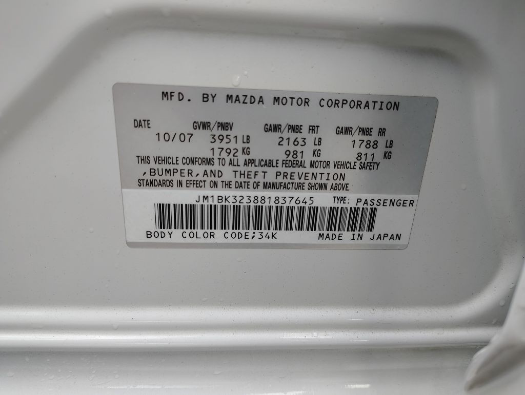 2008 Mazda Mazda3 Image 23