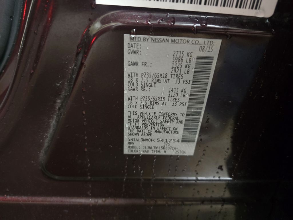 2015 INFINITI QX60 Image 21