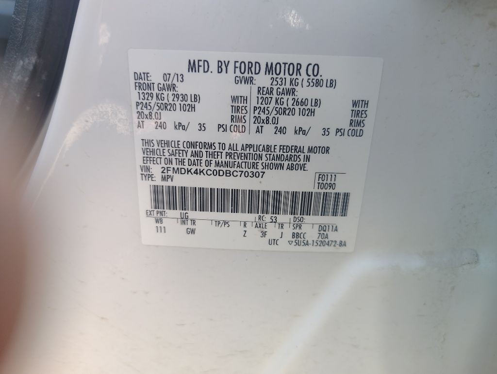 2013 Ford Edge Image 19