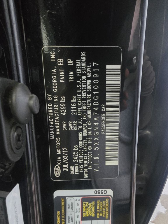 2013 Kia Optima Image 20