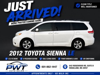 Image for 2012 Toyota Sienna LE ID: 7526299