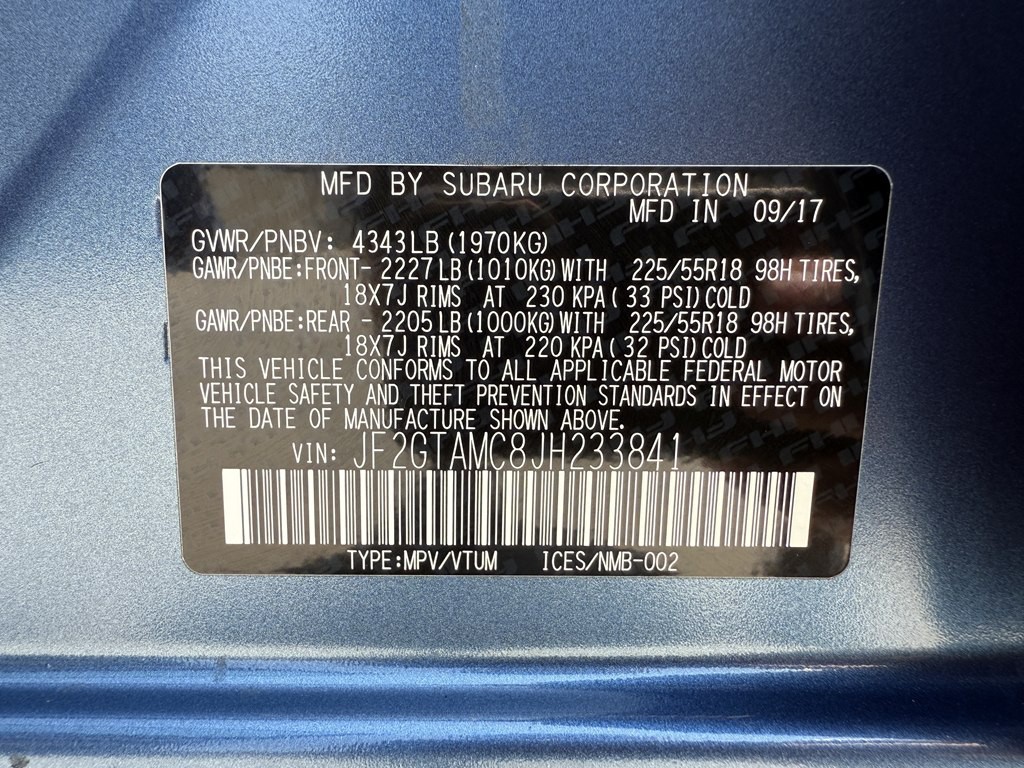 2018 Subaru Crosstrek Image 43
