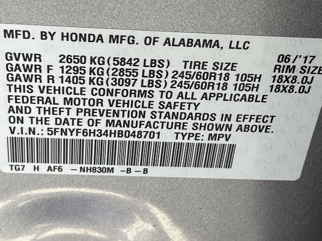 2017 Honda Pilot Image 39
