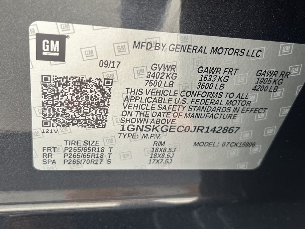 2018 Chevrolet Suburban Image 40