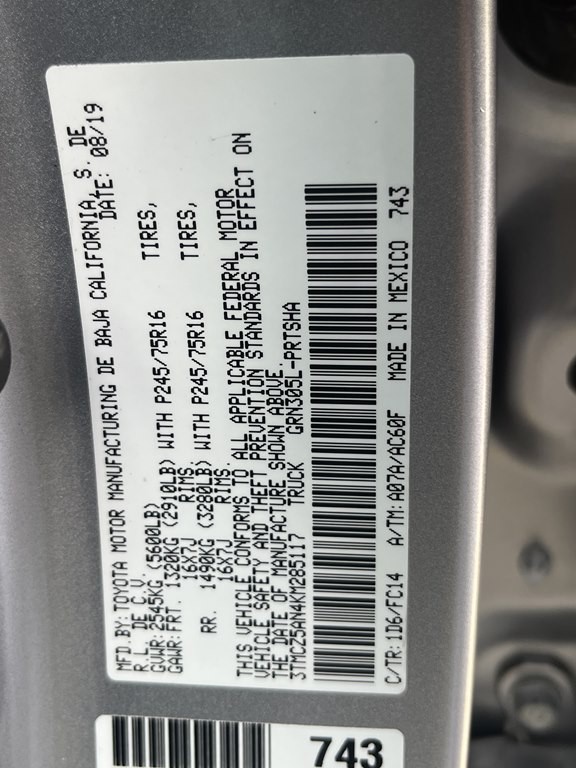 2019 Toyota Tacoma Image 38