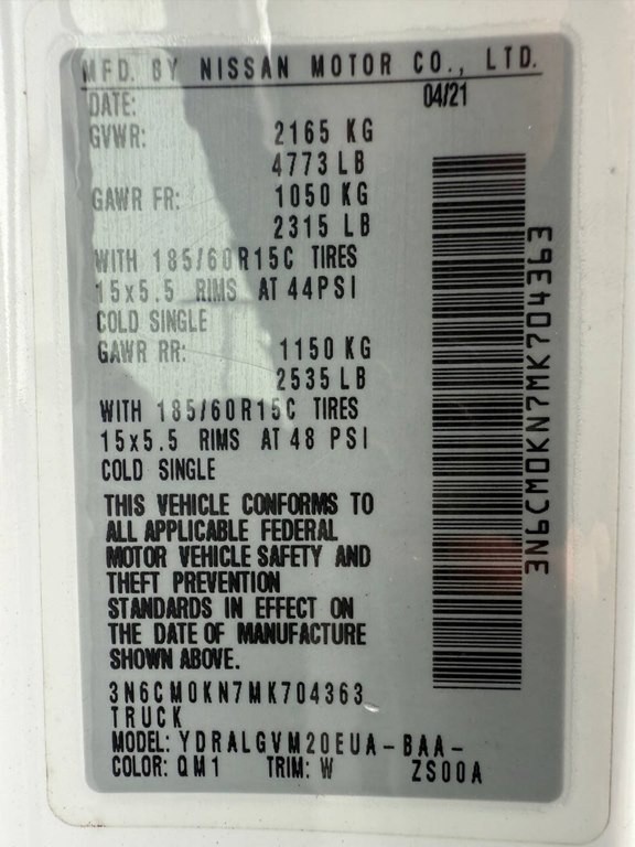 2021 Nissan NV200 Image 40