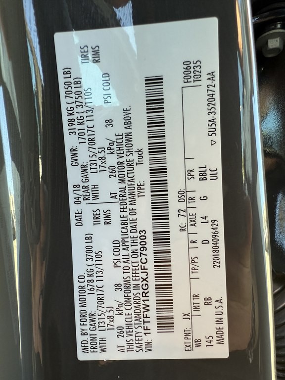 2018 Ford F-150 Image 52