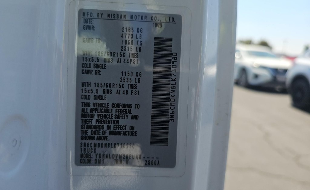 2020 Nissan NV200 Image 13