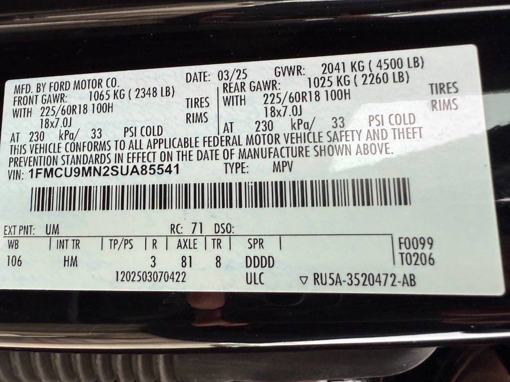 2025 Ford Escape Image 43