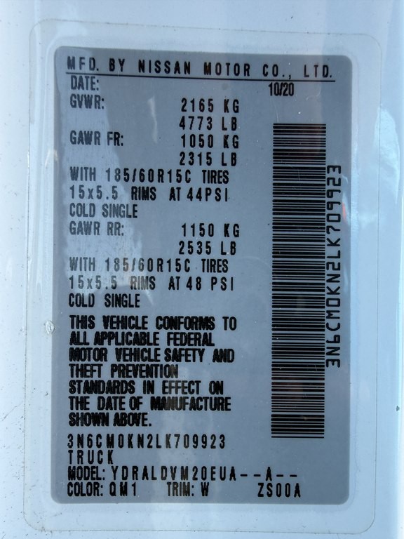 2020 Nissan NV200 Image 44