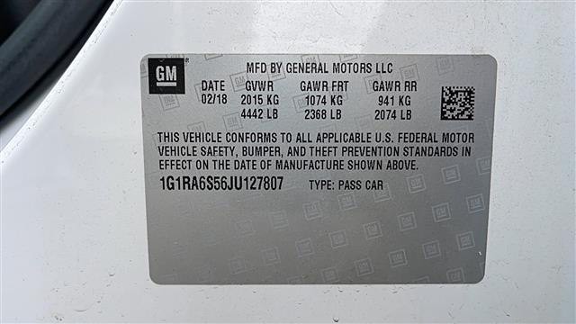 2018 Chevrolet Volt Image 11